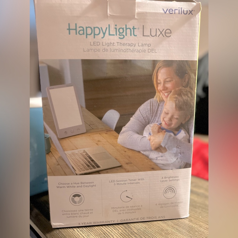 Verilux® HappyLight® Luxe - UV-Free LED Therapy Lamp, Bright White Light 💡